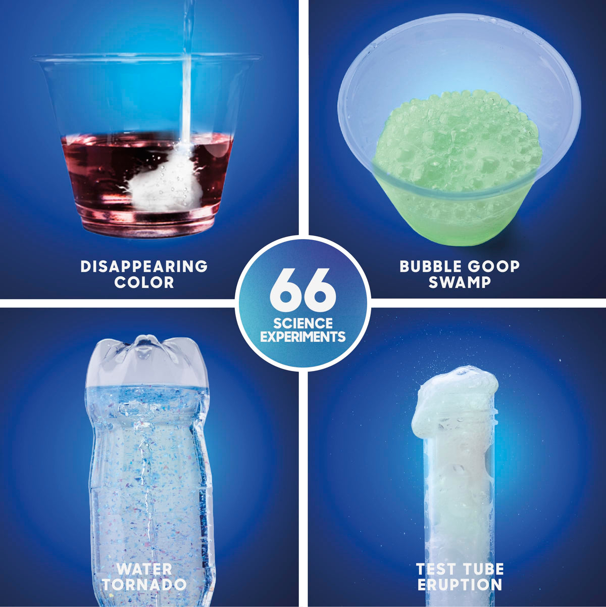 Discovery Super Reactions volcano mold sparks engaging chemistry demonstrations at home.