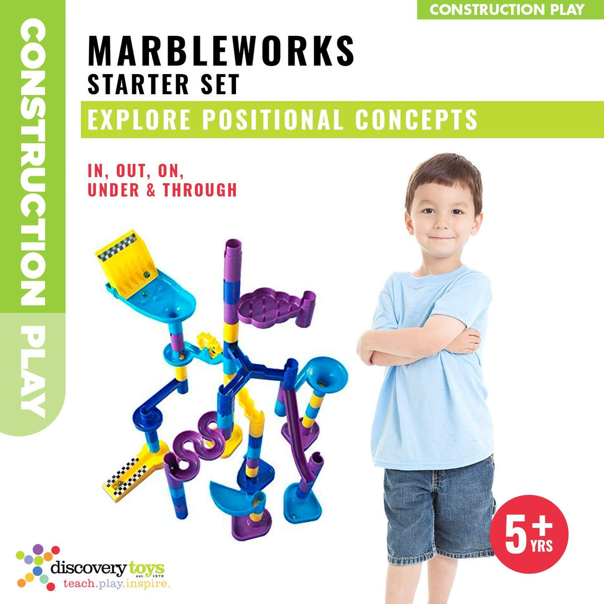 Discovery Toys MarbleWorks jump ramps for gravity and timing exploration