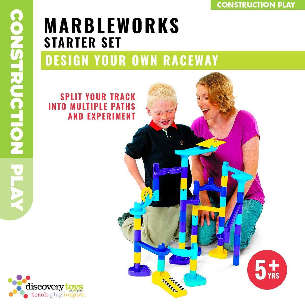 Discovery Toys MarbleWorks snake path encouraging prediction and visual tracking