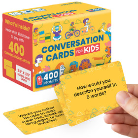Discussables 400-conversation-cards cover ready for family bonding and screen-free fun.