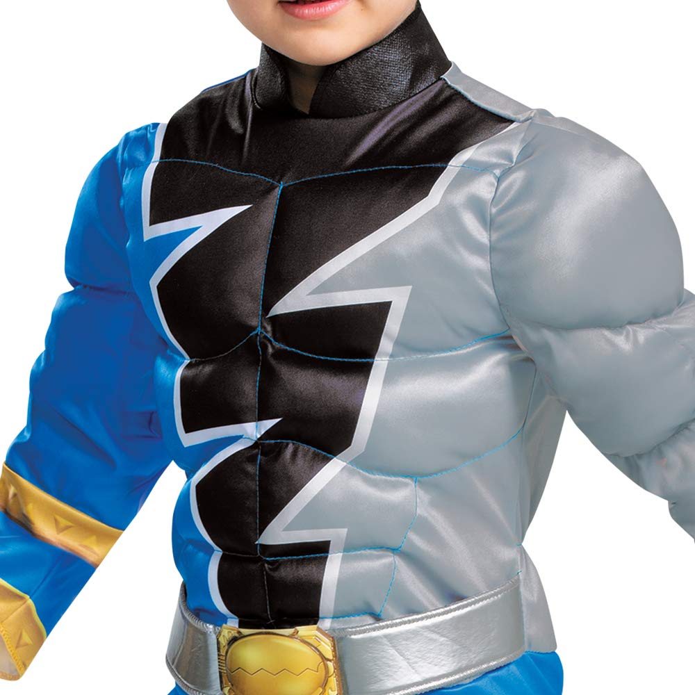 Disguise blue Power Ranger mask for toddlers provides easy wear and clear visibility.