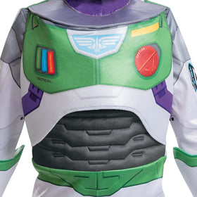 Disguise Disney Pixar Lightyear Buzz Space Ranger half mask provides helmet-like detail.