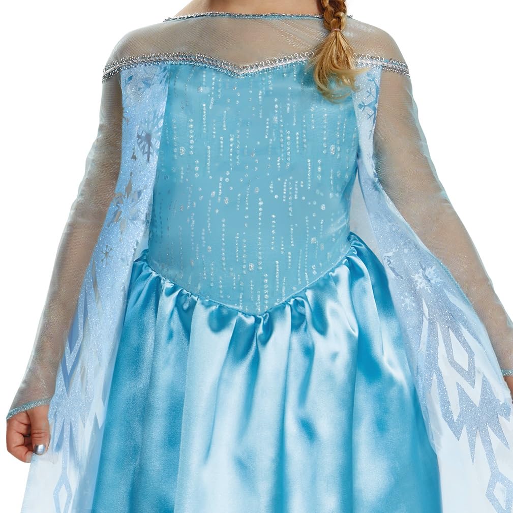 Disguise Elsa toddler deluxe satin skirt for twirl-worthy play and photos.