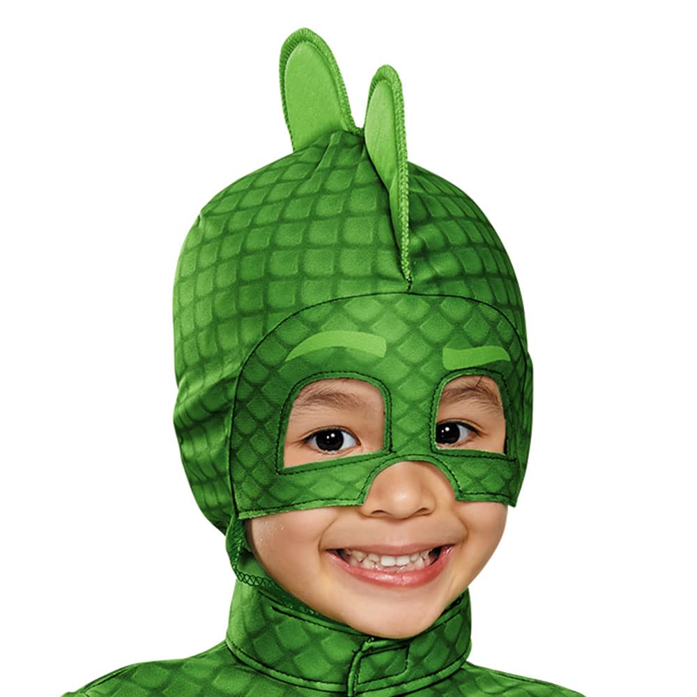 Disguise Gecko headpiece completes the licensed toddler costume for immersive play