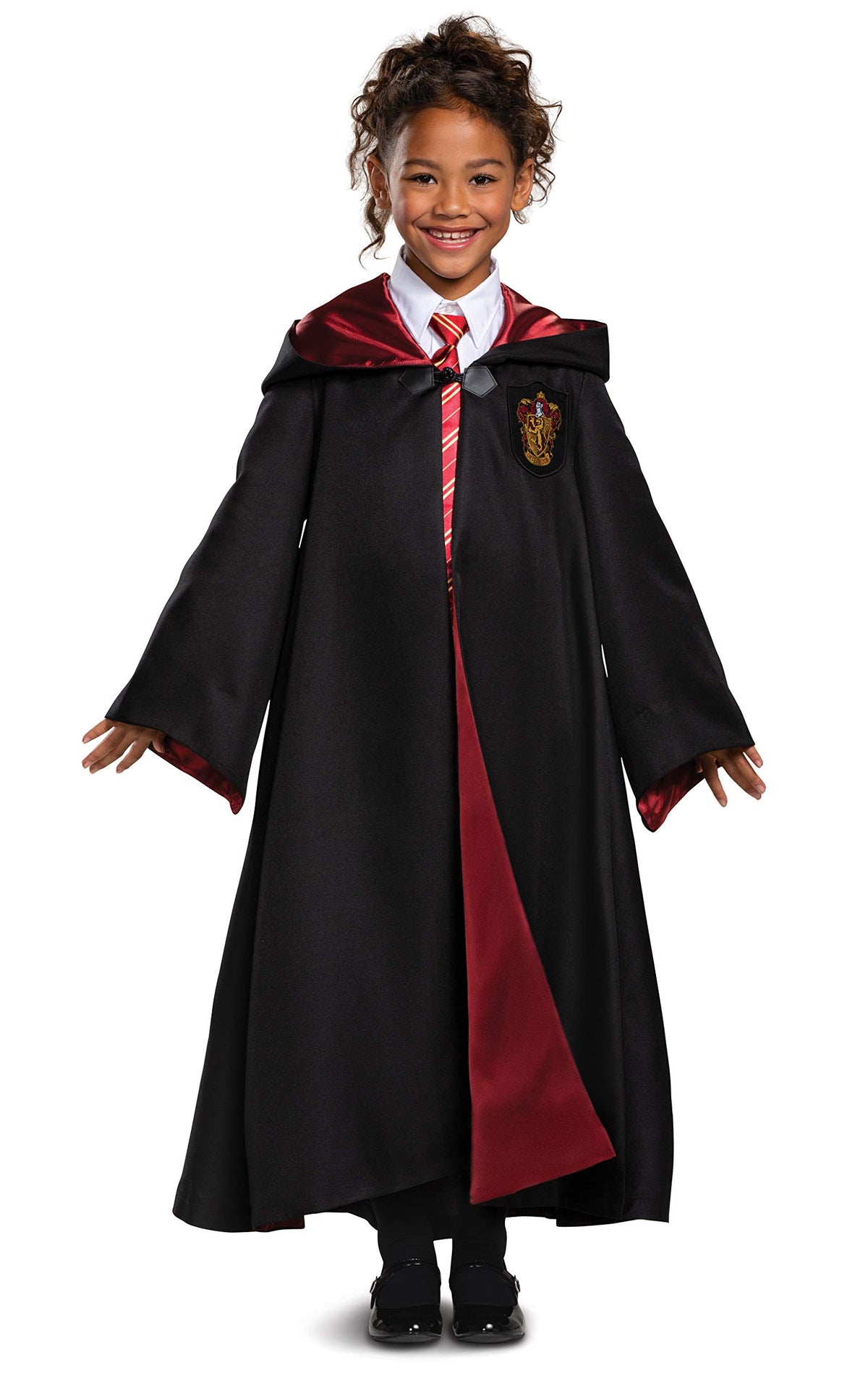 Disguise Gryffindor robe front view for kids, ideal for imaginative play.