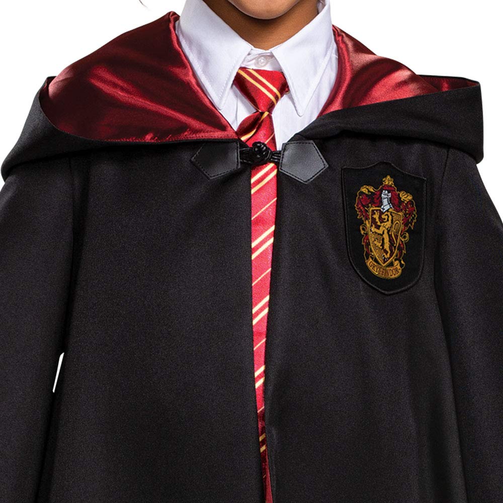 Disguise Gryffindor robe patch design adds classic house charm.