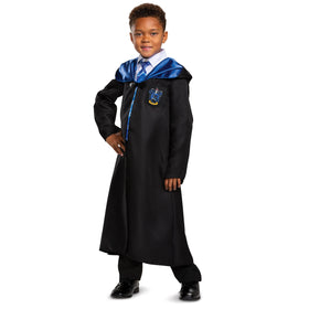 Disguise Ravenclaw robe with hood and satin lining for cozy Harry Potter play.