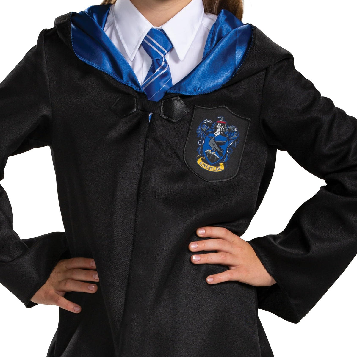 Disguise Ravenclaw patch detail adds official Hogwarts style for dress-up.