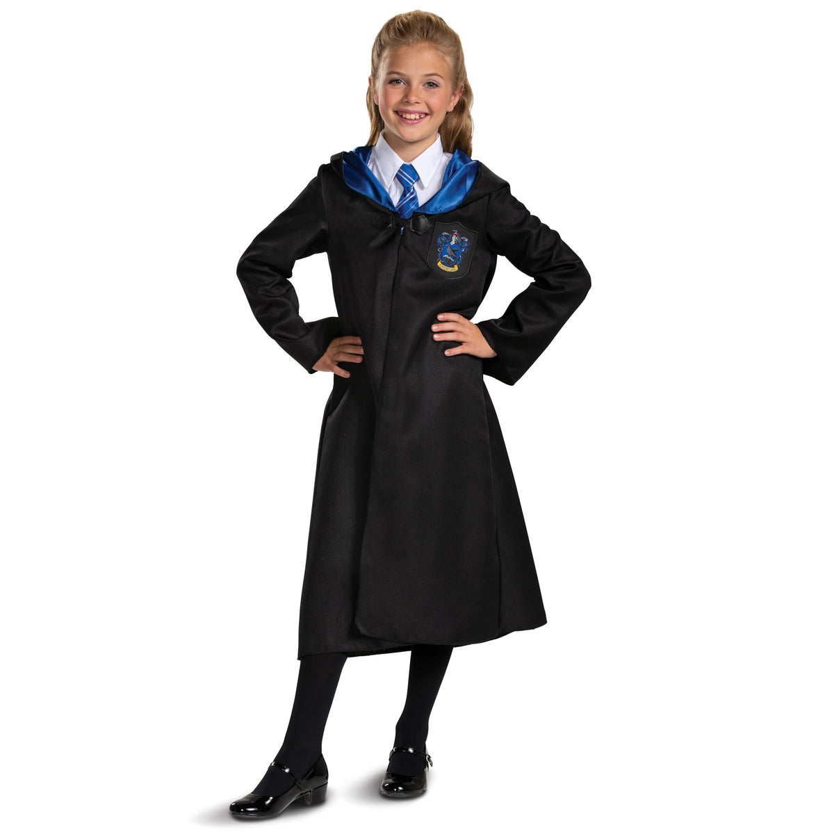 Disguise satin-lined hood provides a premium Hogwarts-inspired look during play.