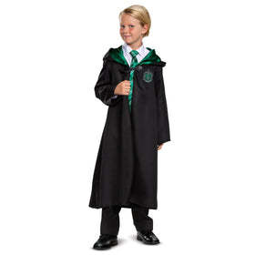 Disguise Slytherin robe hood close-up for authentic Hogwarts look during playtime