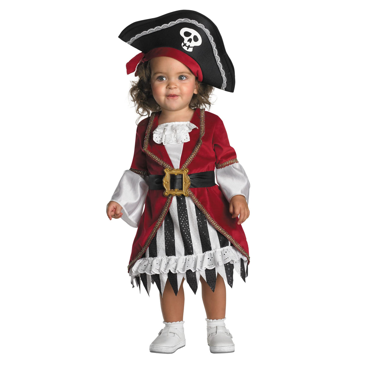 Disguise infant pirate princess dress for imaginative play and photos.