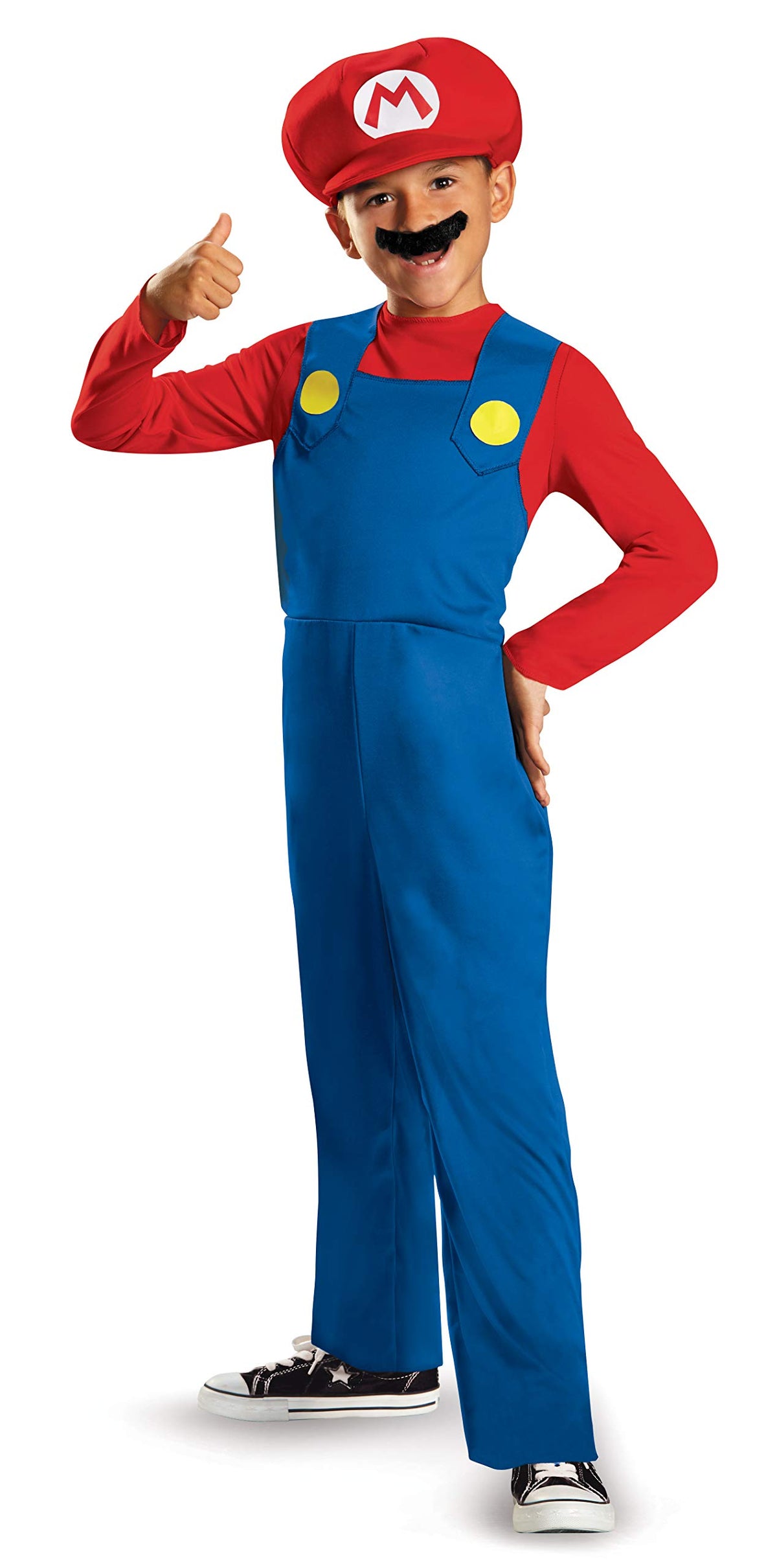 Disguise Nintendo Super Mario costume jumpsuit, ideal for imaginative play.