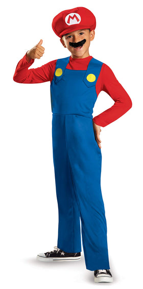 Disguise Nintendo Super Mario jumpsuit, ideal for birthday parties and pretend play.