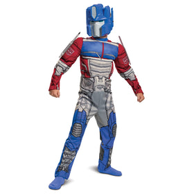 Disguise Transformers costume action shot showcases dynamic pose.