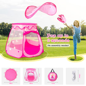 DISHIO ball pit includes 50 balls for creative play.