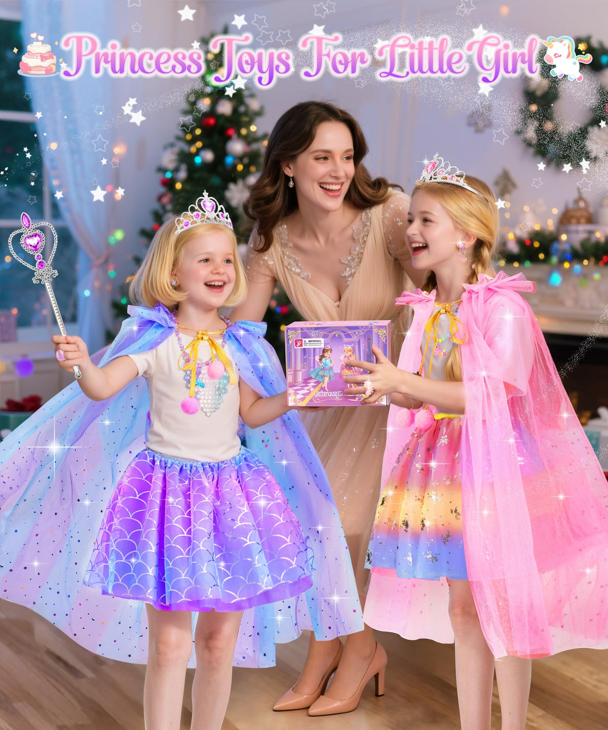 DISHIO princess boutique box keeps all dress-up pieces organized for easy pretend play