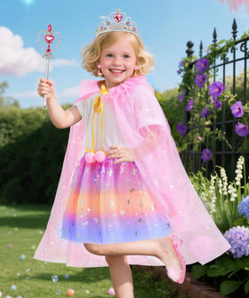 DISHIO princess capes create flowing royal looks for imaginative role-play