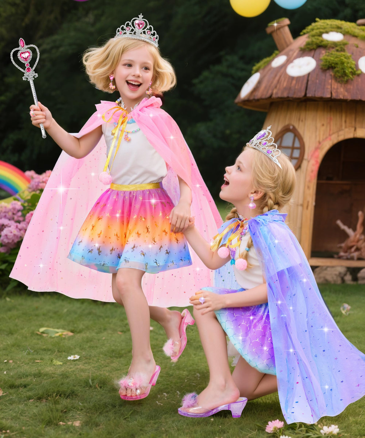 DISHIO princess crowns tiaras complete royal looks for parties and play