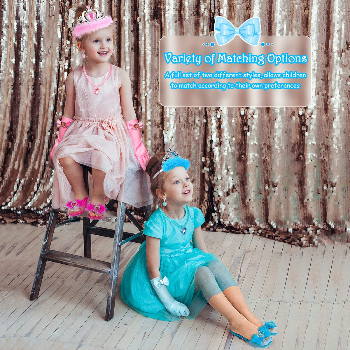 DISHIO princess gloves complete coordinated outfits for imaginative play