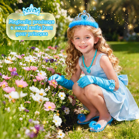 DISHIO princess shoes pink pair with sturdy construction for lasting dress-up fun