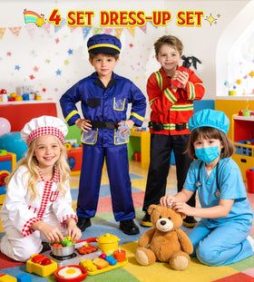 DISHIO soft polyester dress-up clothes designed for comfortable play.