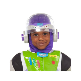 Disney Buzz Lightyear helmet with flashing visor for imaginative playtime.