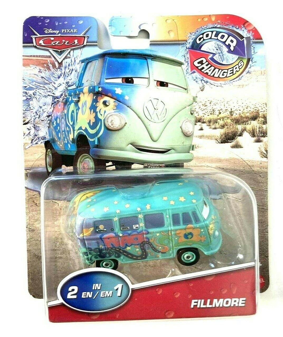 Disney Cars Fillmore color-changers dual paint looks for imaginative play.