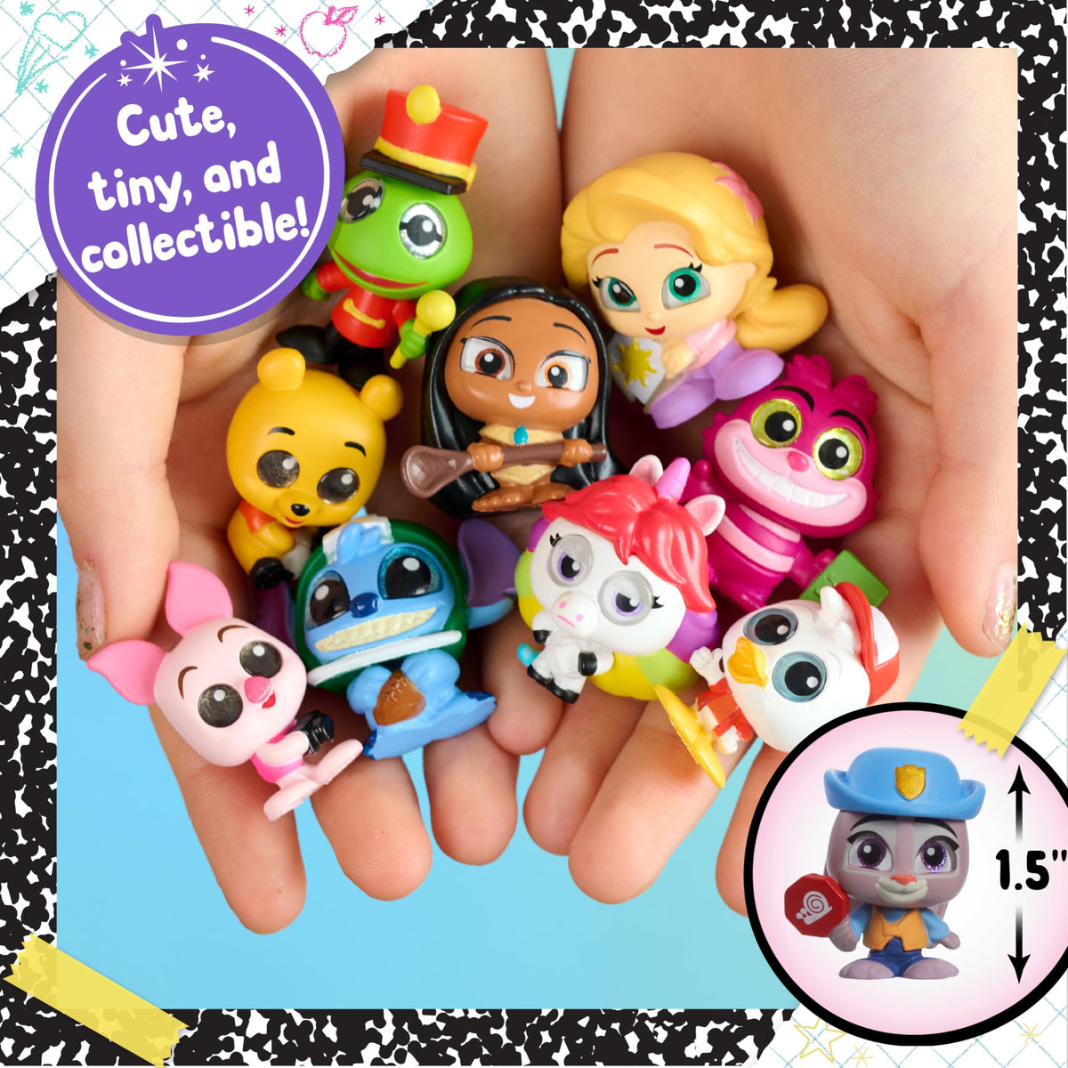 Disney Doorables Academy Campus Crew includes a checklist for easy collection tracking and trades.