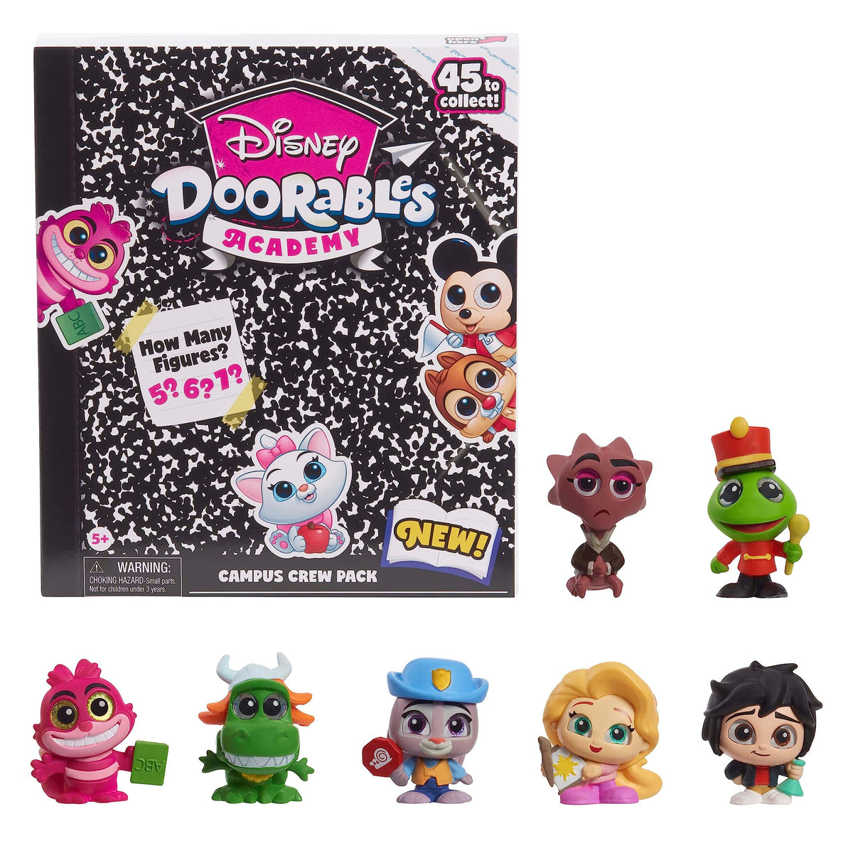 Disney Doorables Academy Campus Crew pack opening shows surprise figures, perfect for collecting and gifting.