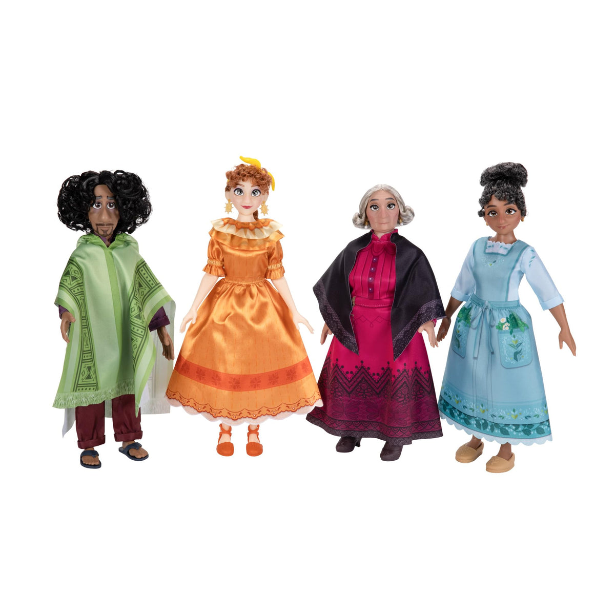Disney Encanto Abuela doll ornate robe, classic attire for family storytelling during playtime.