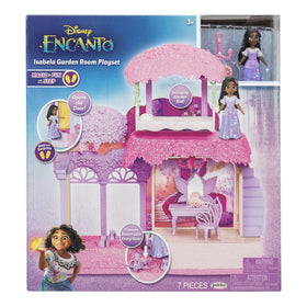 Disney Encanto Isabela chandelier adds magical lighting cues for ambiance during play.