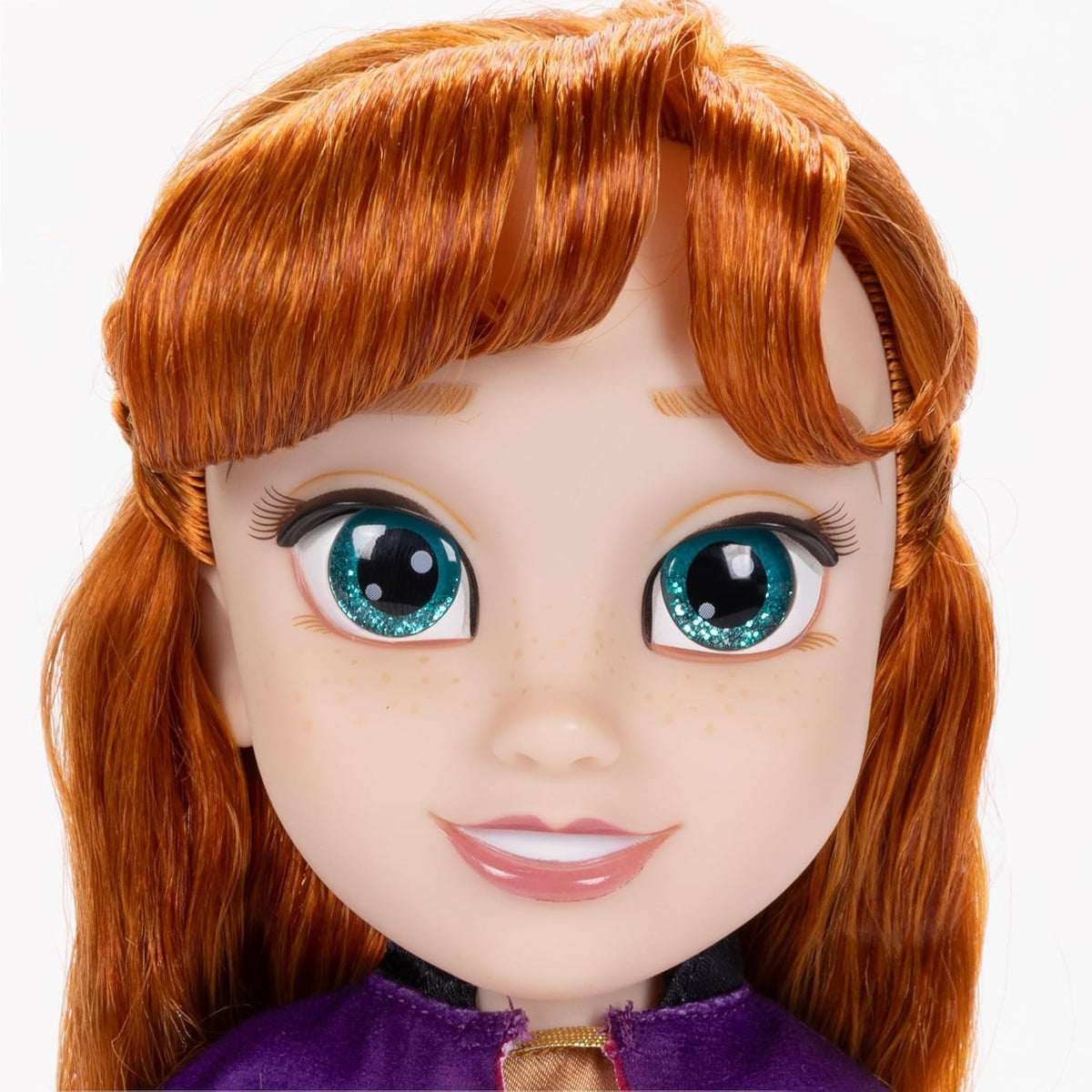 Disney Frozen Anna in package facilitates easy gifting and display.