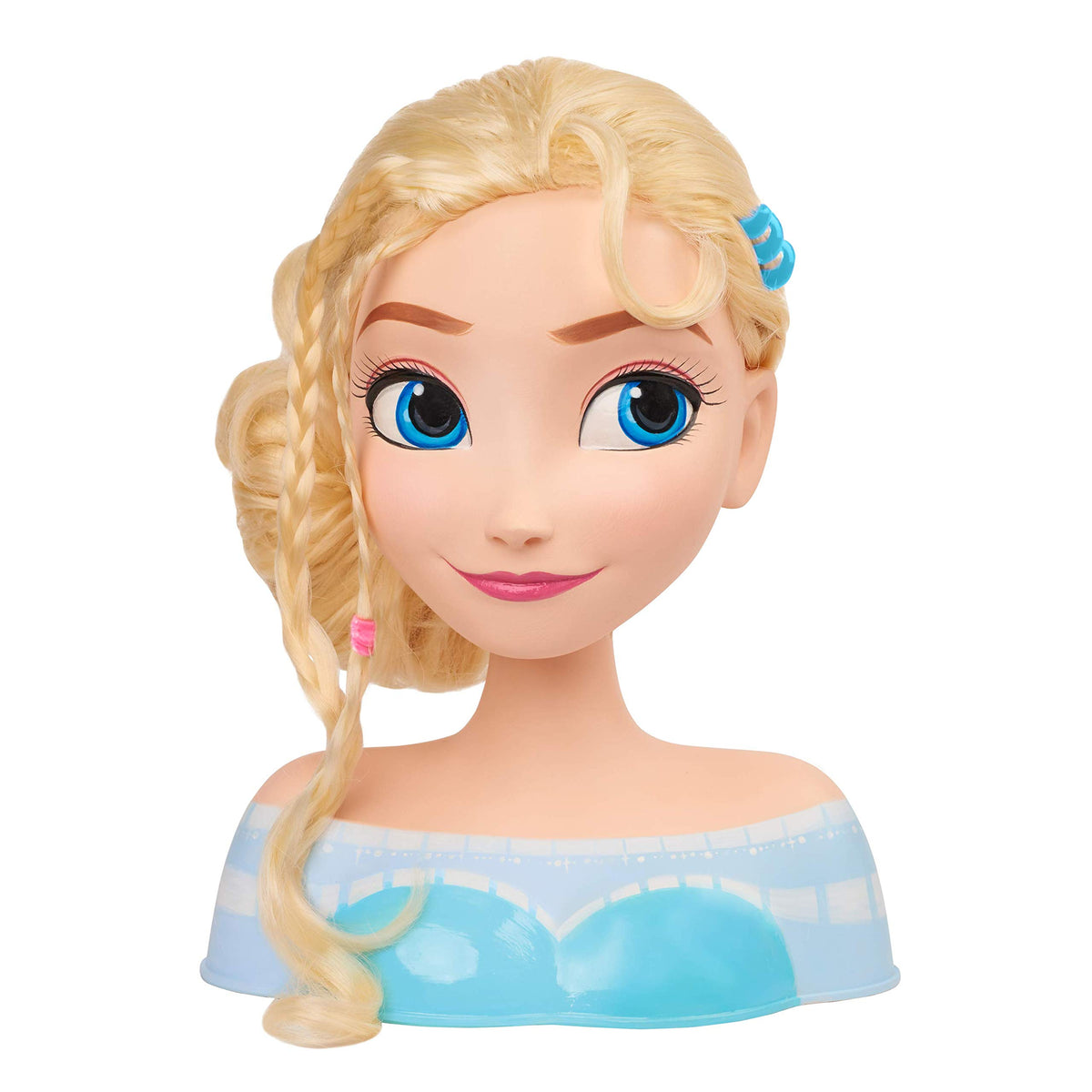 Disney Frozen Elsa snowflake brush helps gentle detangling during play.