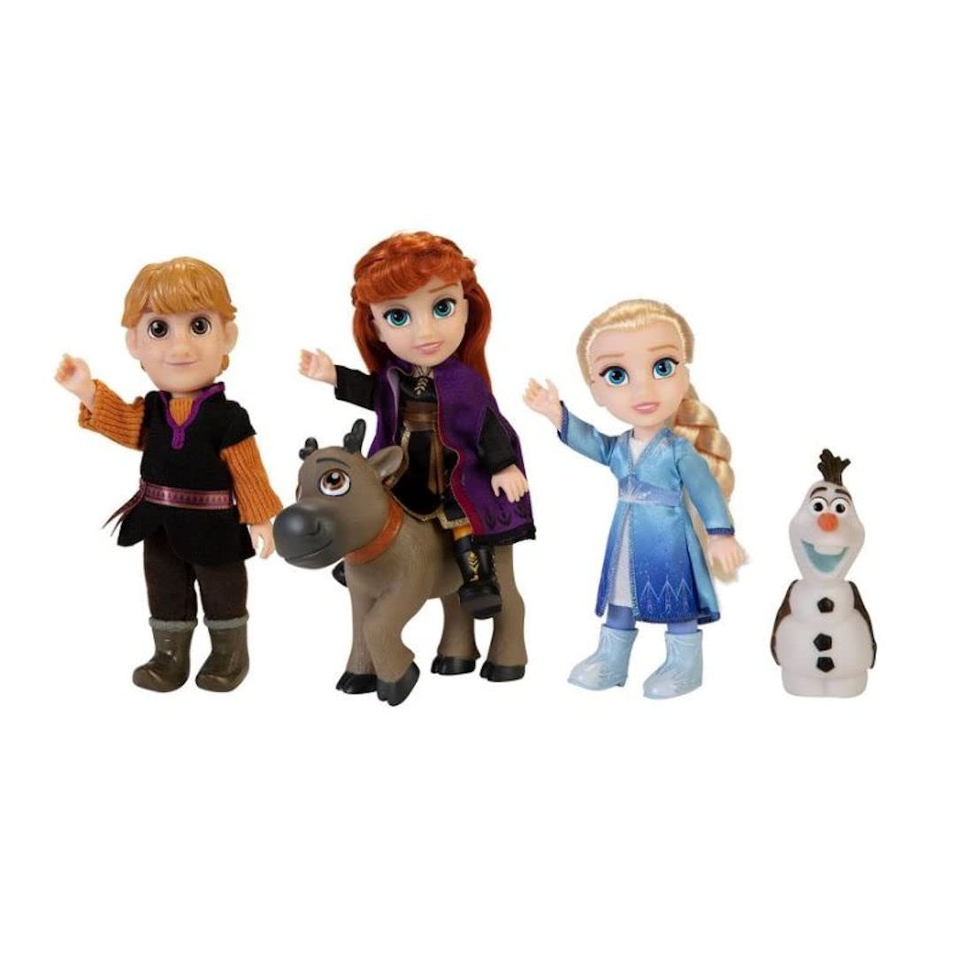 Disney Frozen 2 petite Anna doll with signature outfit and rooted hair for imaginative play.