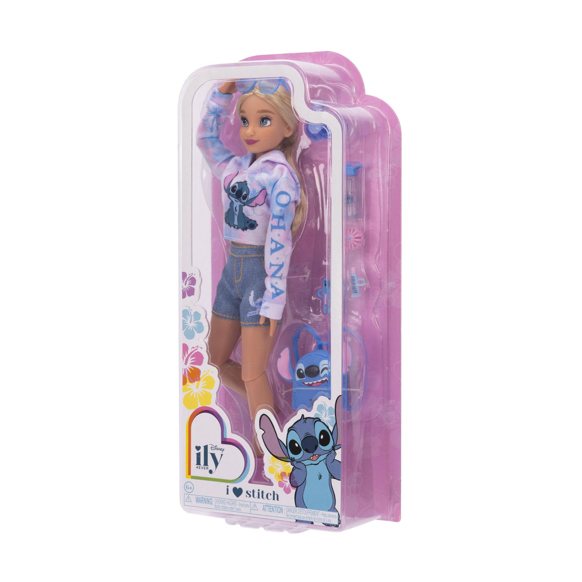 Disney ILY 4Ever fashion doll wears Disney-themed clothing and shoes for stylish storytelling.