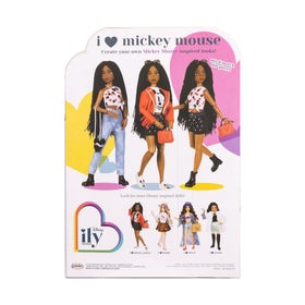 Disney ILY 4Ever Mickey Mouse doll in a one-shoulder polka dot top for stylish looks.