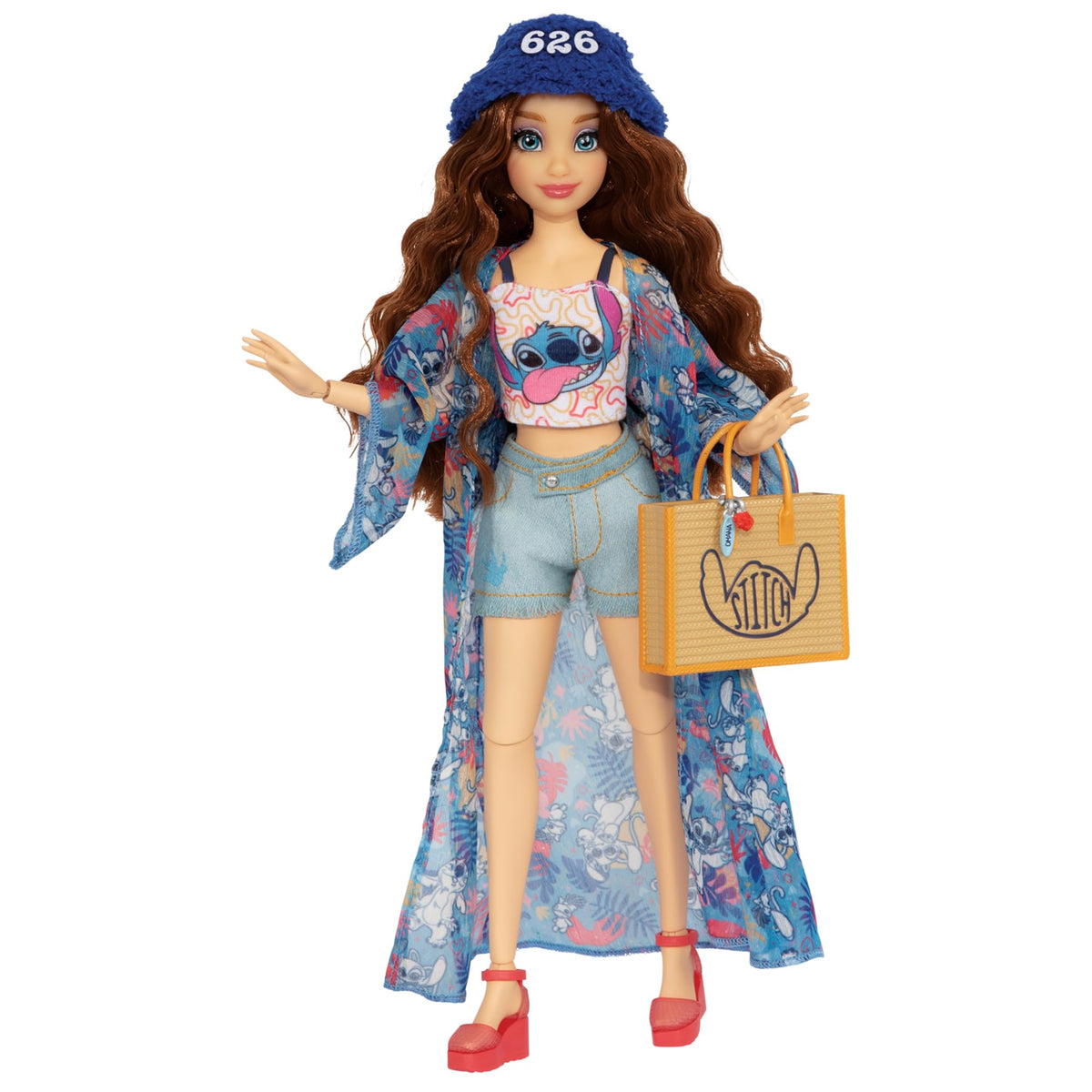 Disney ily 4EVER Stitch doll in flowy kimono for imaginative styling play