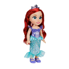 Includes outfit, tiara, shoes, and brush for complete dress-up fun.