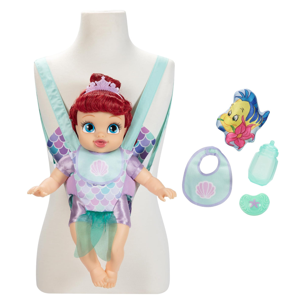 Disney Princess Ariel bib for mess-free pretend meals