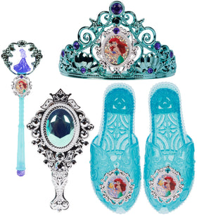 Disney Princess Ariel tiara with teal gems for magical dress-up play