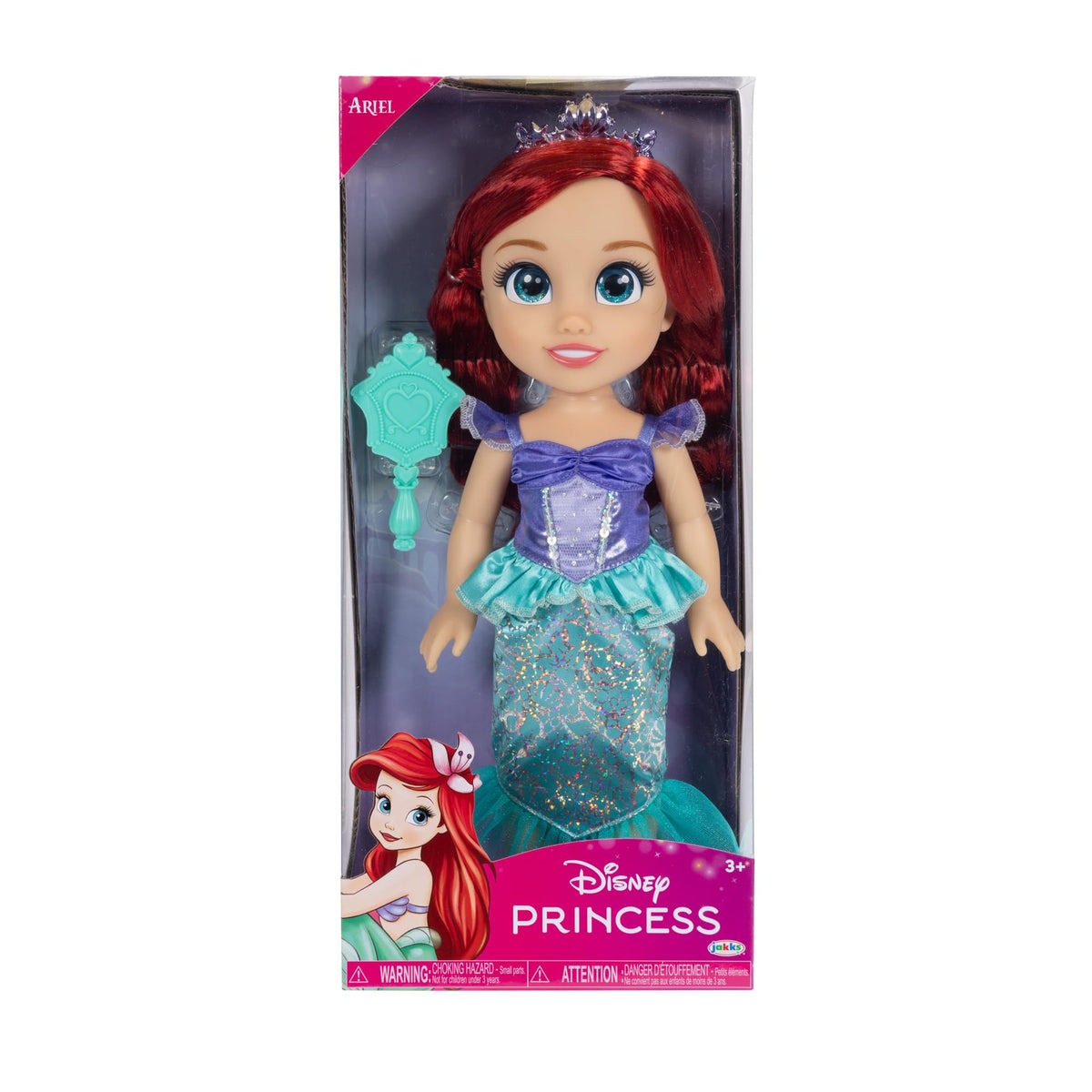 Ariel tiara enhances dress-up moments and princess-worthy pretend play.