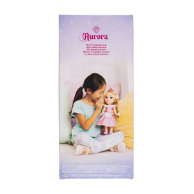 Disney Princess Aurora hair brush helps style her long hair.