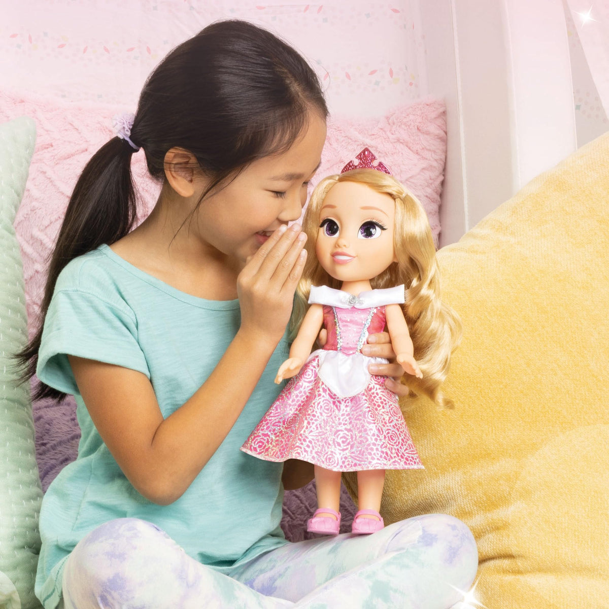 Disney Princess Aurora shoes complete the outfit and styling.
