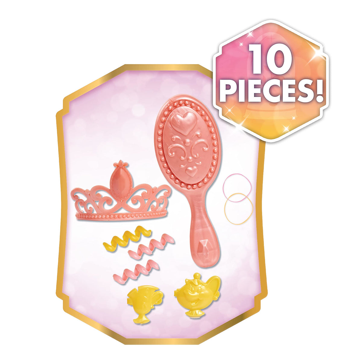 Disney Princess Belle Chip barrette helps decorate and hold styles