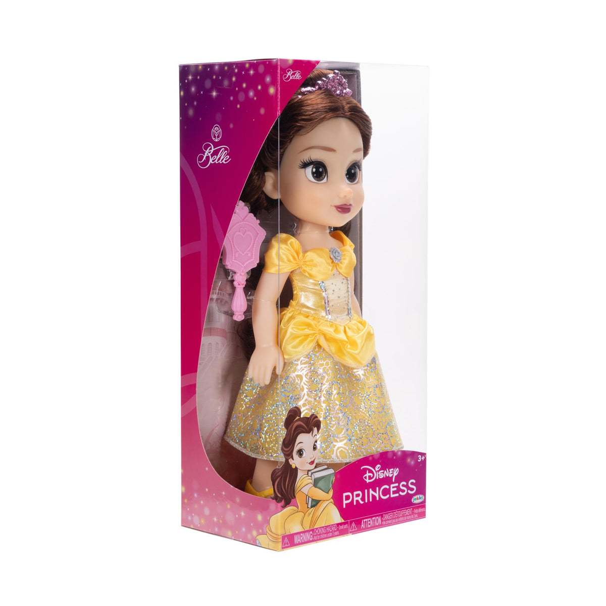 Disney Princess Belle doll shoes provide easy on-off fashion flair.