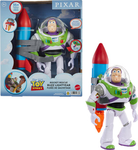 Disney Princess Buzz Lightyear rocket rescue figure, front view, ideal for Toy Story play sets.