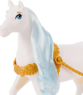 Disney Princess carriage door opens to seat a fashion doll.