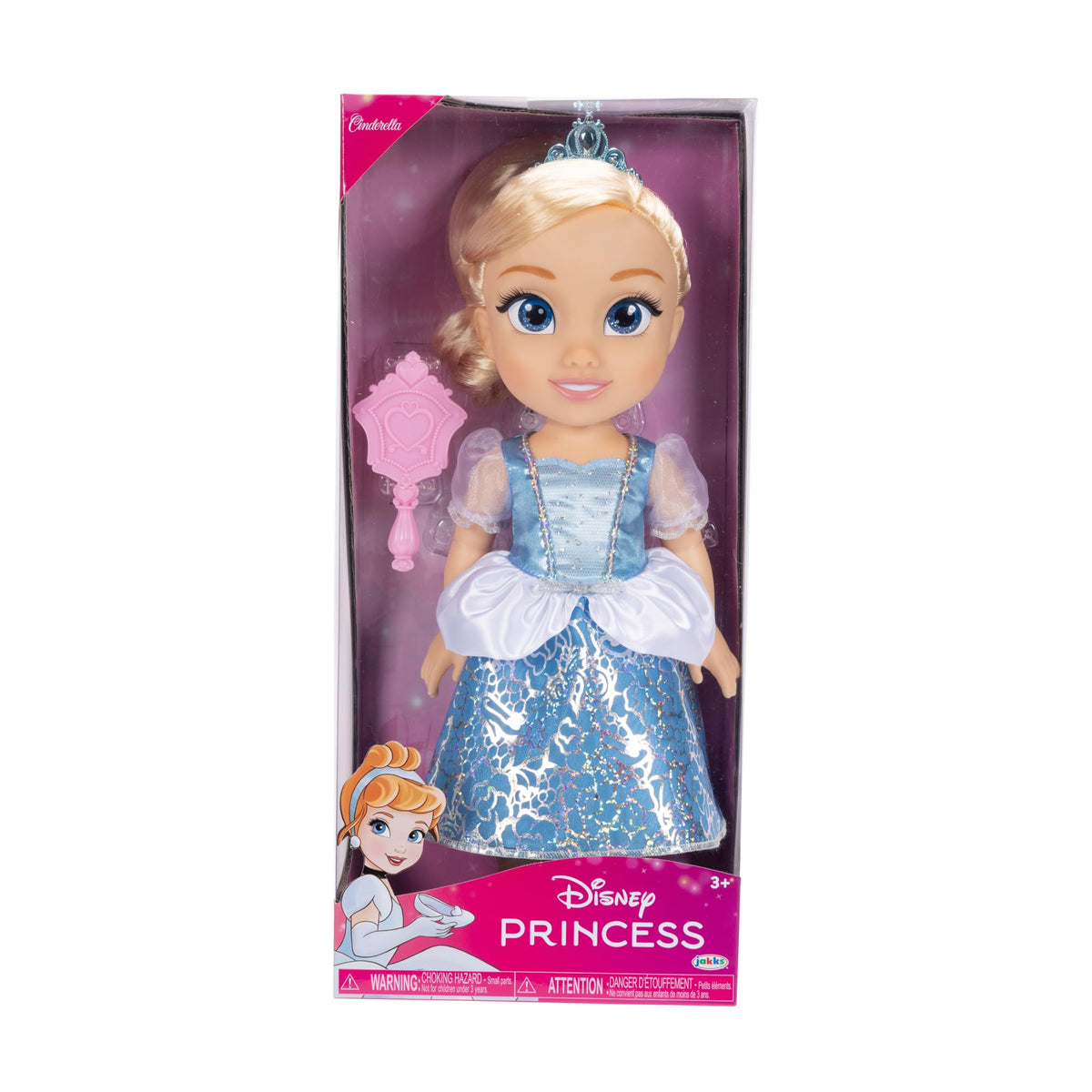 Disney Princess Cinderella doll removable outfit enables quick dress changes during play