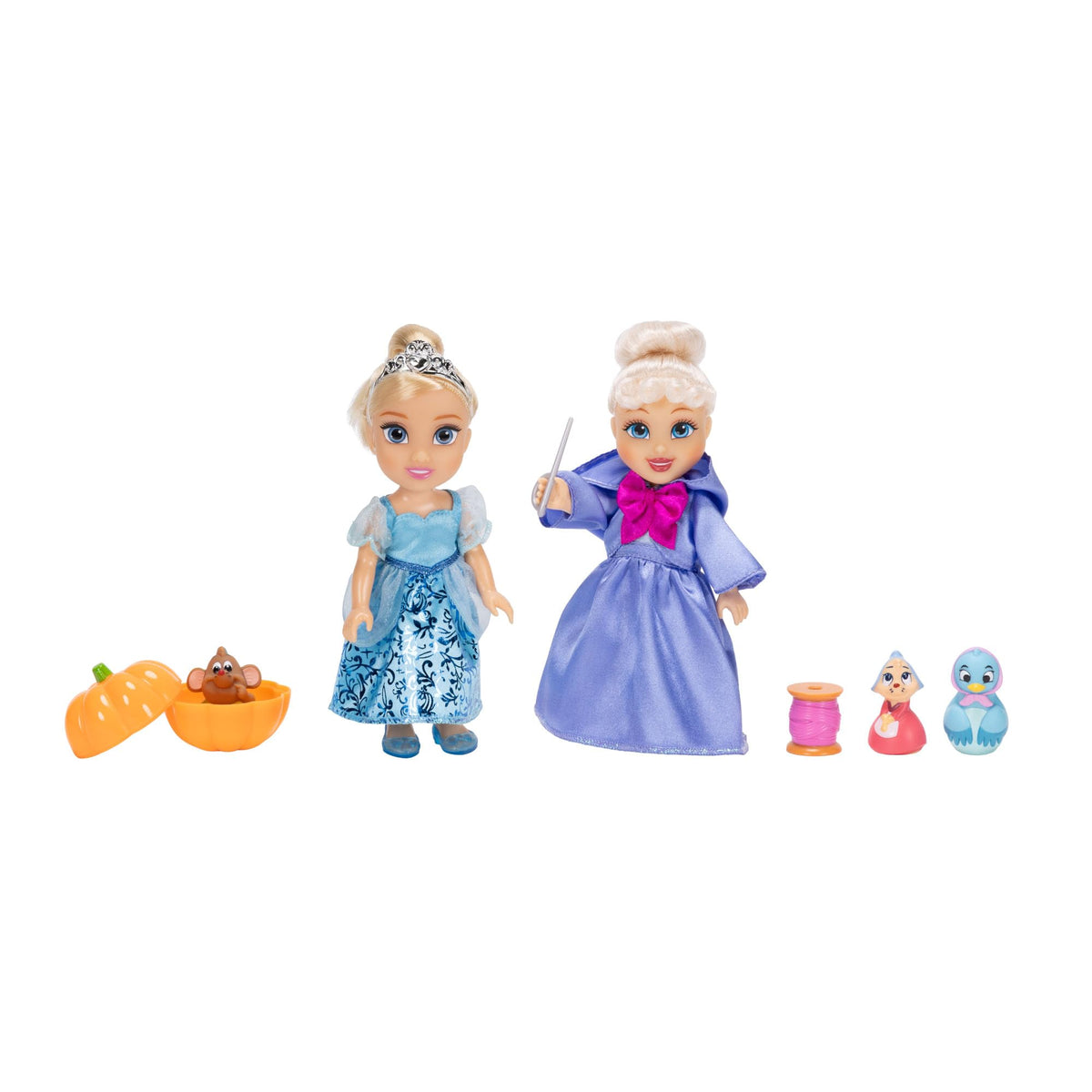 Disney Princess Cinderella petite doll poses for imaginative storytelling.