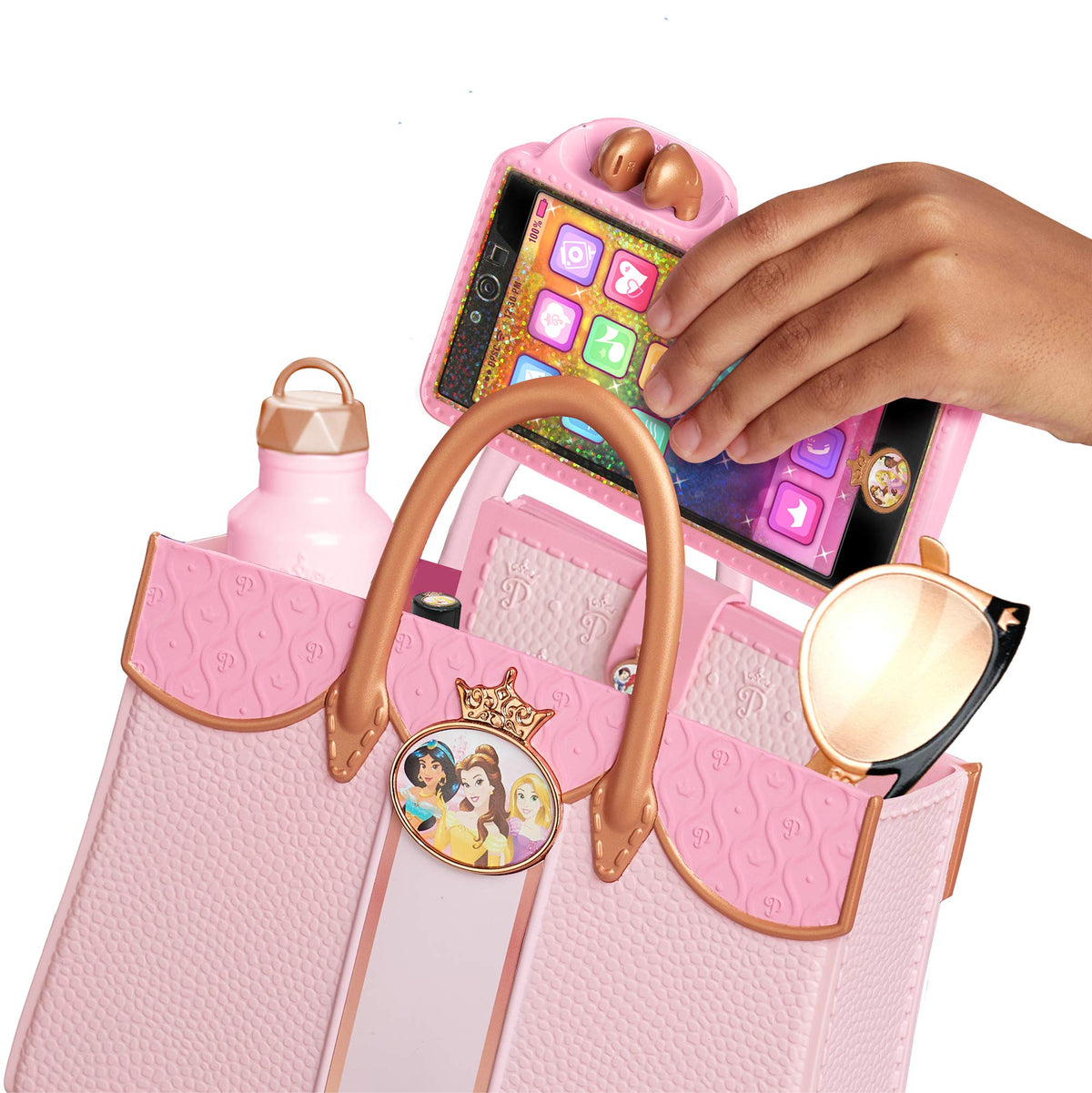Disney Princess click-flip key fob offers interactive pretend play.